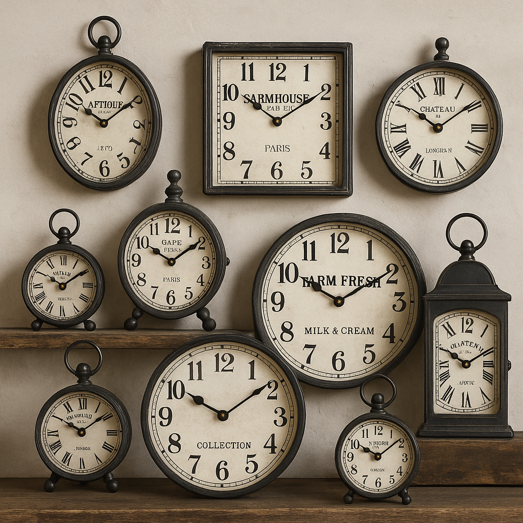 Ure til væg og hylde