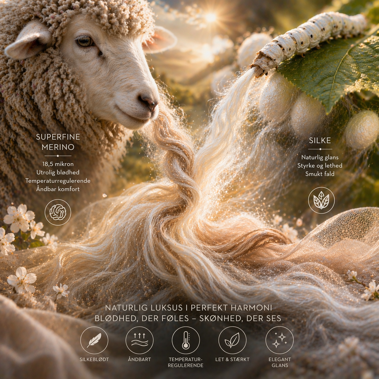 Superfine merino/silke