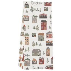 Klodsbundspose Christmas village H 22,5, B 9