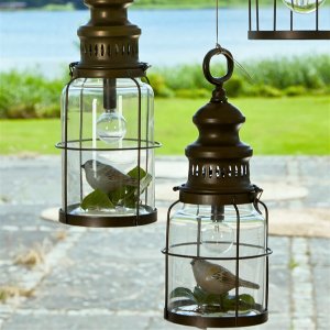 Lanterne m/LED i farmhouse stil