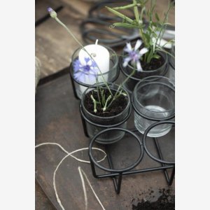 Holder m/9 glas til fyrfadslys eller blomster