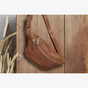 Bumbag. L�der, new cognac