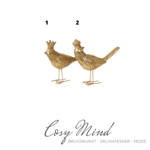 Guldfugl. 2 ass. Prisen er pr. stk.