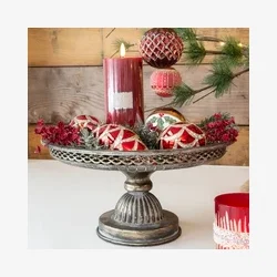 Metal opsats, antik s�lv