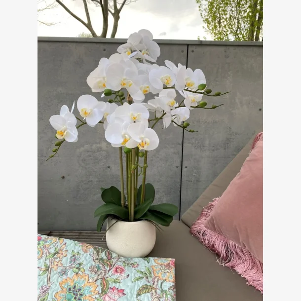 Kunstig orkid med 7 grene