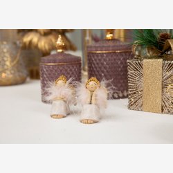 Engle, siddende, Lyser�d, 2 ass