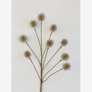 Kunstig blomster 9 grene, champagne