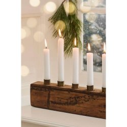 Unika tr lysestage til 7 kertelys