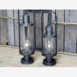 Chic Atique stald lanterne incl pre & timer, stor