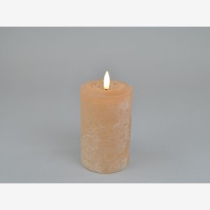 LED bloklys med timer. Kaffe, 7,6x12 cm