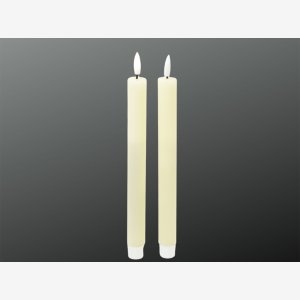 LED Kronelys. st af 2 stk. Cream