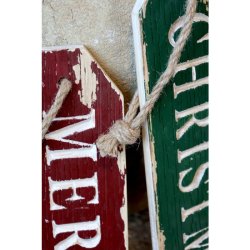 Skilte Merry Christmas st af 2