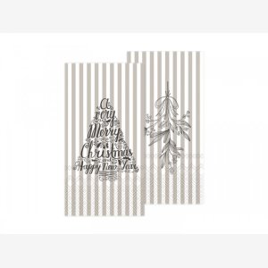 Chic Antique, Serviet med mistelten og juletr, Fransk gr