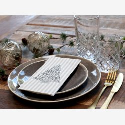 Chic Antique, Serviet med mistelten og juletr, Fransk gr