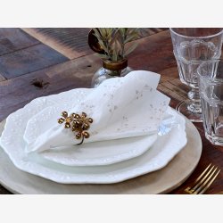 Servietter med blomster, 1 pakke indeholder 20 stk.