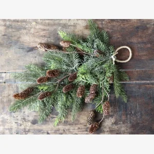 Chic Antique, Fleur grangren m/ kogler til ophng