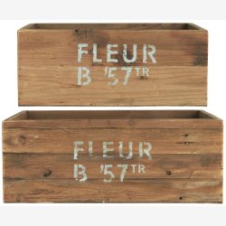 Trkasse m/tekst FLEUR B '57, Stor