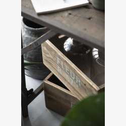 Trkasse m/tekst FLEUR B '57, Stor