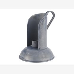 Stage til bedelys, skovl i zinkfarve