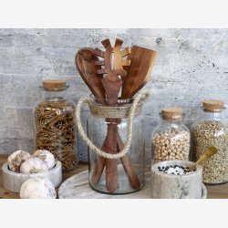 Chic Antique, Laon Kkkenredskaber akacietr st af 3