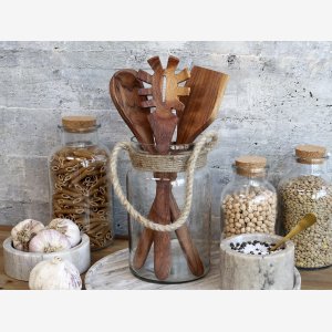 Chic Antique, Laon Kkkenredskaber akacietr st af 3