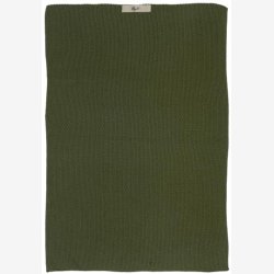 Mynte strikket hndklde, mrkegrn