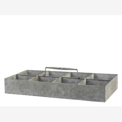 Chic Antique, bakke med 8 rum og hndtag