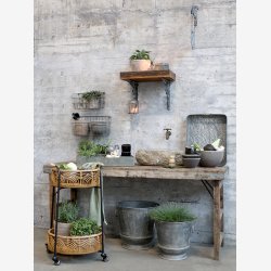 Chic Antique, bakke med 8 rum og hndtag