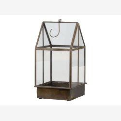 Chic Antique, Vksthus i antique messing, H 31 cm