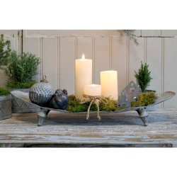 Fad p fdder i antique zink.