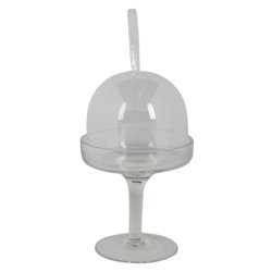 Opsats med glas kuppel