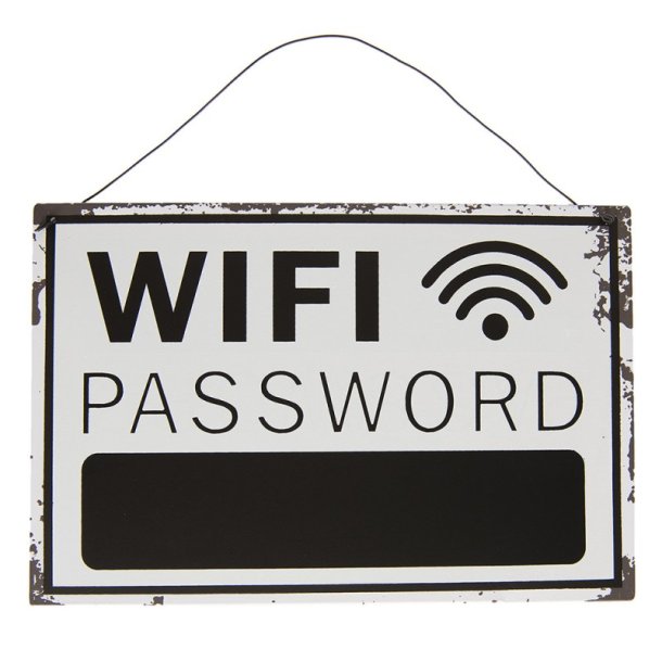 Skilt, WIFI Password