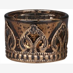 Chic Antique Fyrfadsstage med guld decor