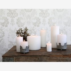 Macon Bloklys rustik. Hvid 40 t