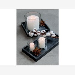 Macon Bloklys rustik. Hvid 40 t