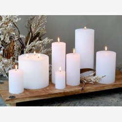 Macon Bloklys rustik. Hvid 150 t