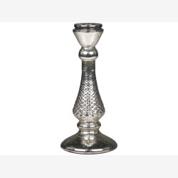 Glasstag med fattigmandsslv, H 22 cm