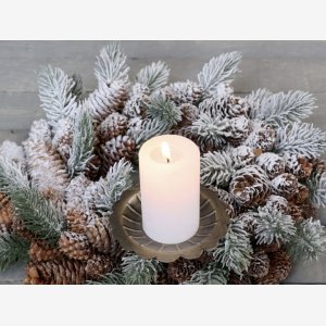 Lysholder til bloklys, med spyd