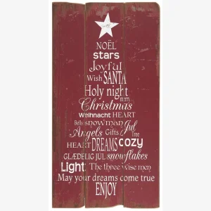 Trskilt jul 66x34,5 cm, rd