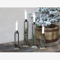 Lysestage til bedelys, H 27 cm. Chic Antique