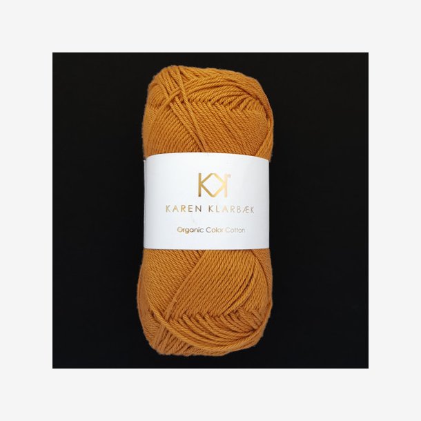 kologisk bomuld, 8/4 Dark Mustard, 50 g