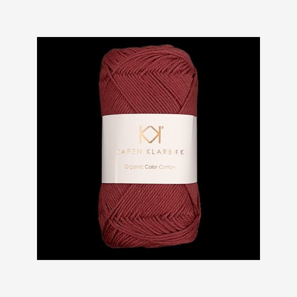 kologisk Bomuld 8/4, Red Wine, 50 g