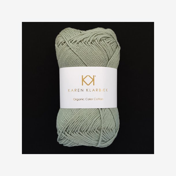 kologisk bomuldsgarn 8/4, Sage Green, 50g