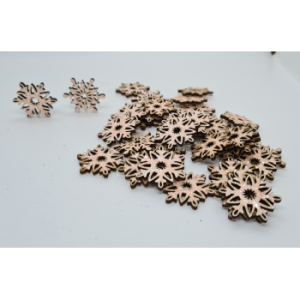 Isblomst rosa glitter, 3 forskellige.