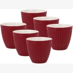 Latte cup Alice Clearet Red