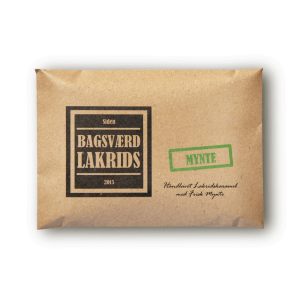 Bagsvrd Lakrids med mynte smag, i pladeform
