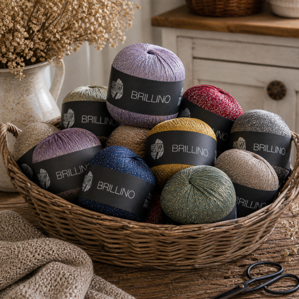 Brillino effektgarn. 25g. 200m