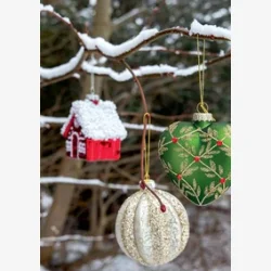 julekugle. Antonia sparkling glas