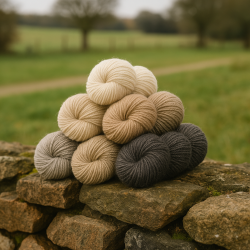 Fine Pure organic wool.  