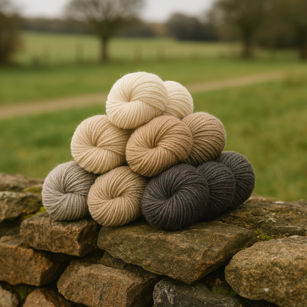 Fine Pure organic wool.  